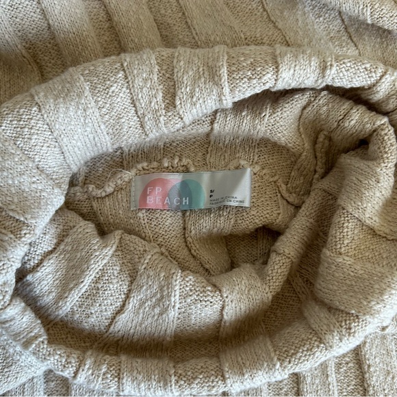 ✨ SALE✨ Free People Wanda Sweater Midi Dress - Conch Cream Knit Casual Soft - Picture 6 of 7